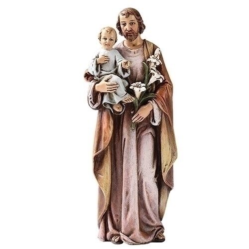 St. Joseph 60690 St. Joseph holding Jesus in his arms statue